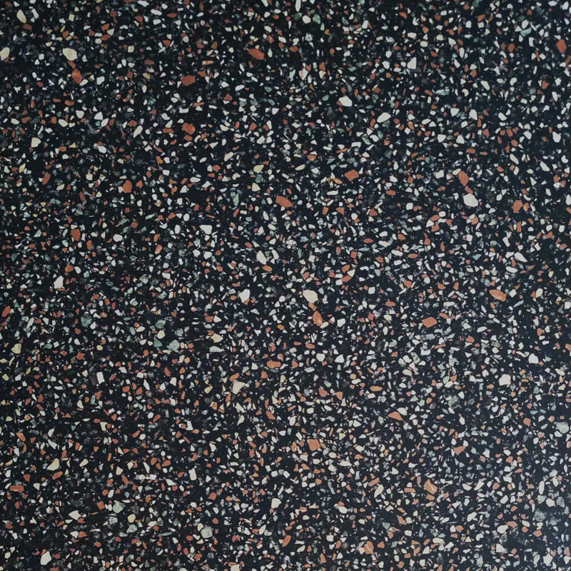 Terrazzo Dots Zwart