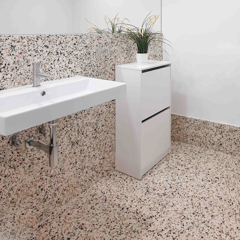 Terra tegel Mocha – Beige:Zwart – TR07-03