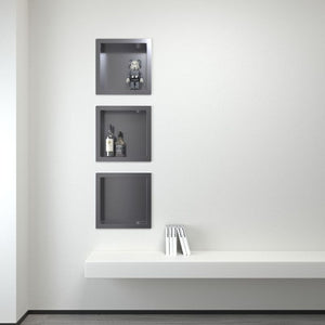 Badovo Axis Inbouwnis 30×30×7 cm – Gunmetal