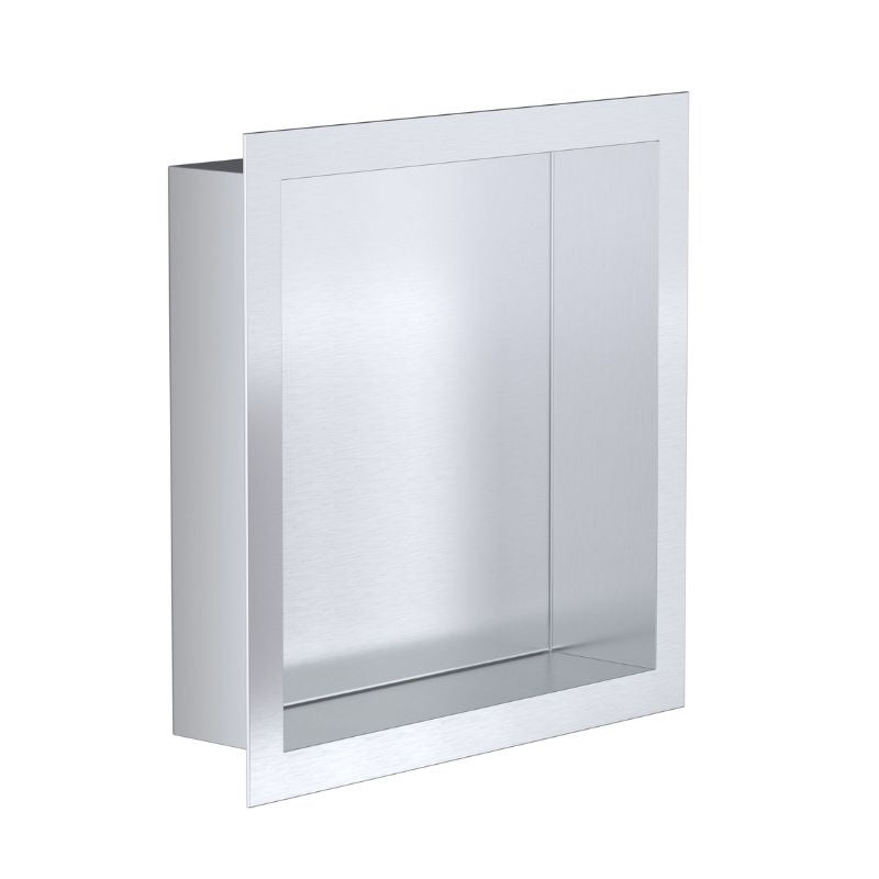 Badovo Axis Inbouwnis 30×30×7 cm – RVS Geborsteld