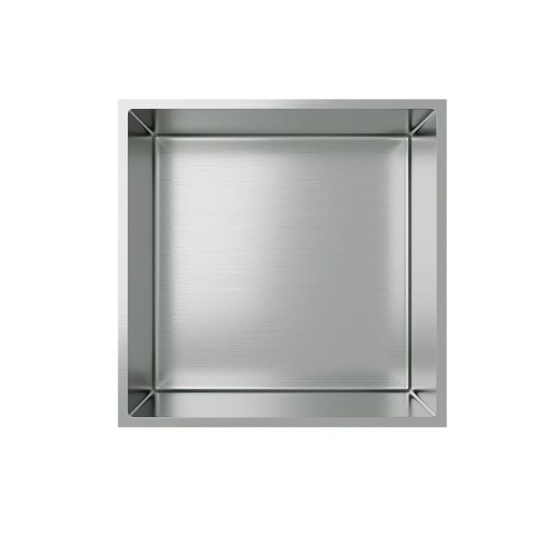 Badovo Axis Inbouwnis 30×30×7 cm – RVS Geborsteld
