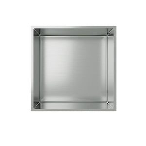 Badovo Axis Inbouwnis 30×30×7 cm – RVS Geborsteld