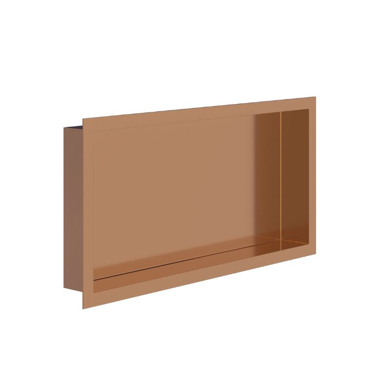 Badovo Axis Inbouwnis 30×60×10 cm – Geborsteld Koper
