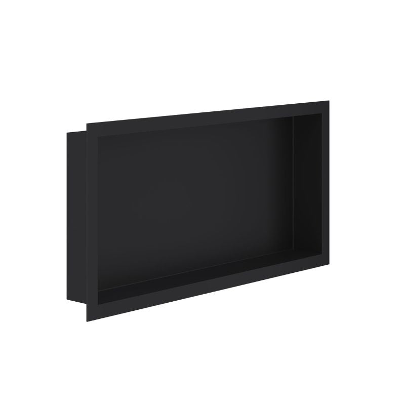 Badovo Axis Inbouwnis 30×60×10 cm – Mat Zwart