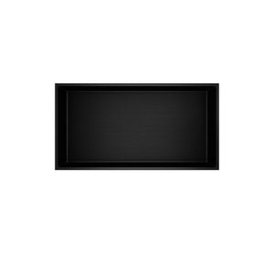 Badovo Axis Inbouwnis 30×60×10 cm – Mat Zwart