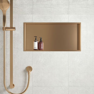 Badovo Axis Inbouwnis 30×60×7 cm – Geborsteld Koper