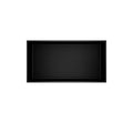 Badovo Axis Inbouwnis 30×60×7 cm – Mat Zwart