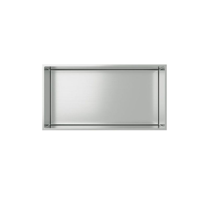 Badovo Axis Inbouwnis 30×60×7 cm – RVS Geborsteld