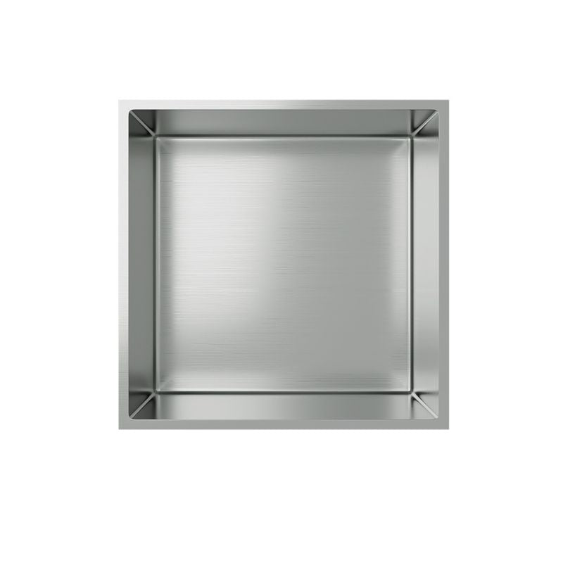 Badovo Axis Inbouwnis 30×30×10 cm – RVS Geborsteld