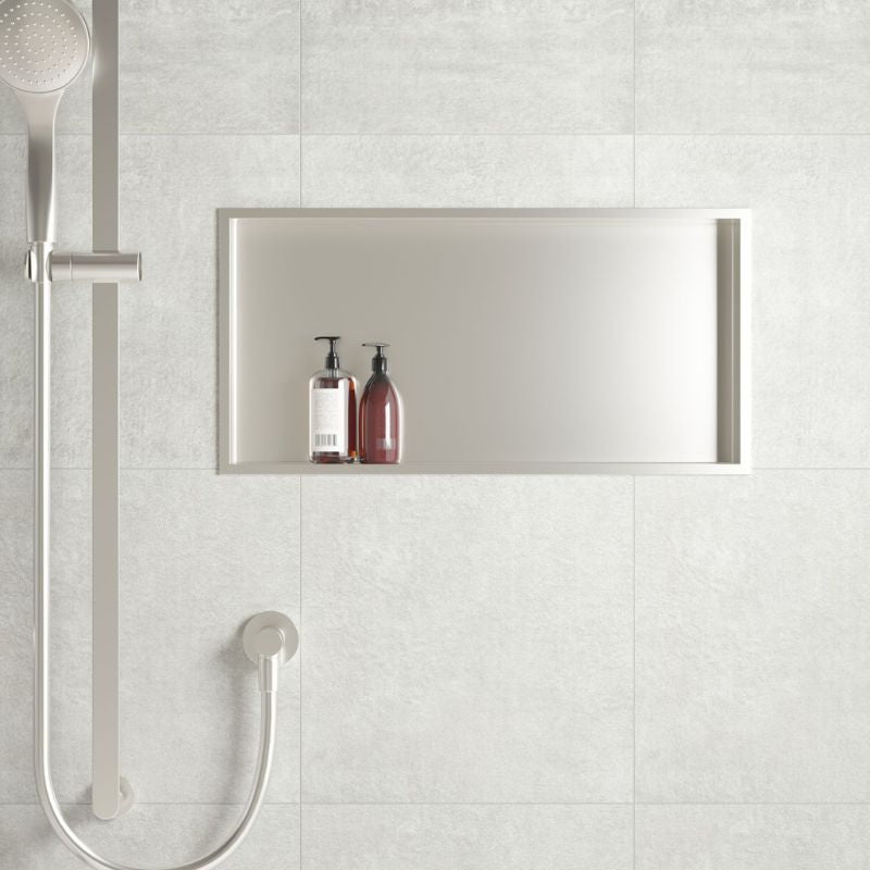 Badovo Axis Inbouwnis 30×60×7 cm – RVS Geborsteld