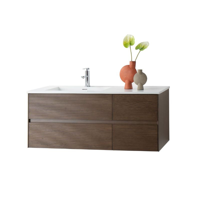 Badovo Ayla badkamermeubel 120 cm donker walnoot