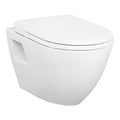 Badovo Carbon Hangtoilet – Wandcloset Keramiek Glans Wit – Compact 50,2 cm