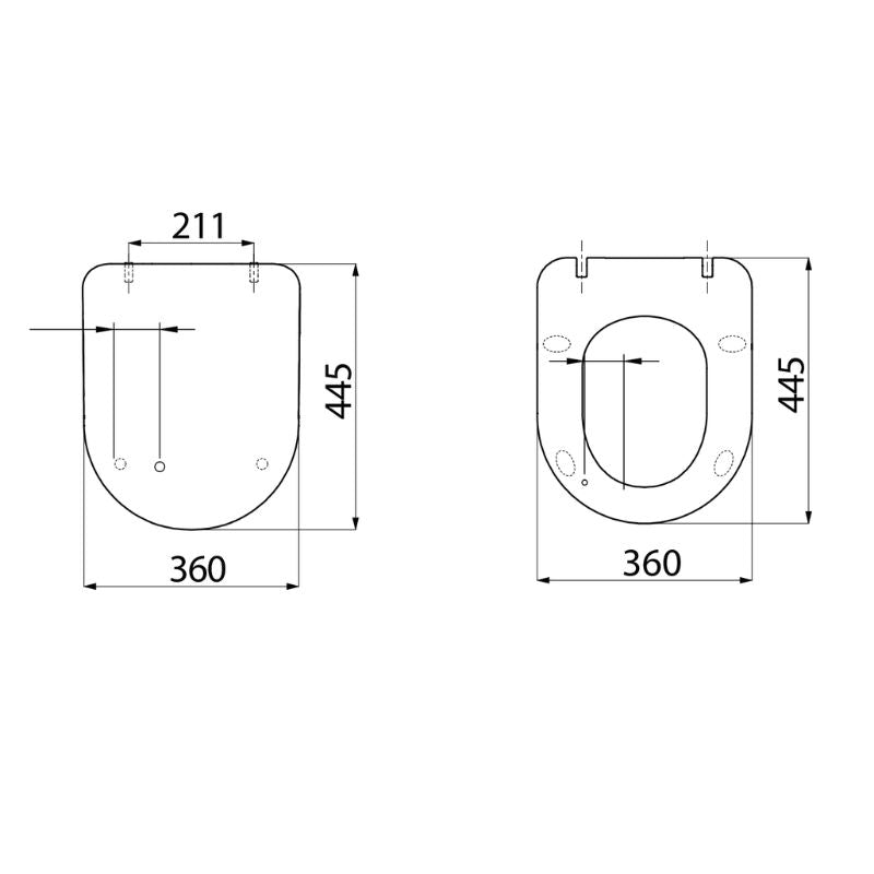 Badovo Carbon Toiletzitting – D-Vorm Slim Design WC-bril – Softclose & Quick Release – Glanzend Wit