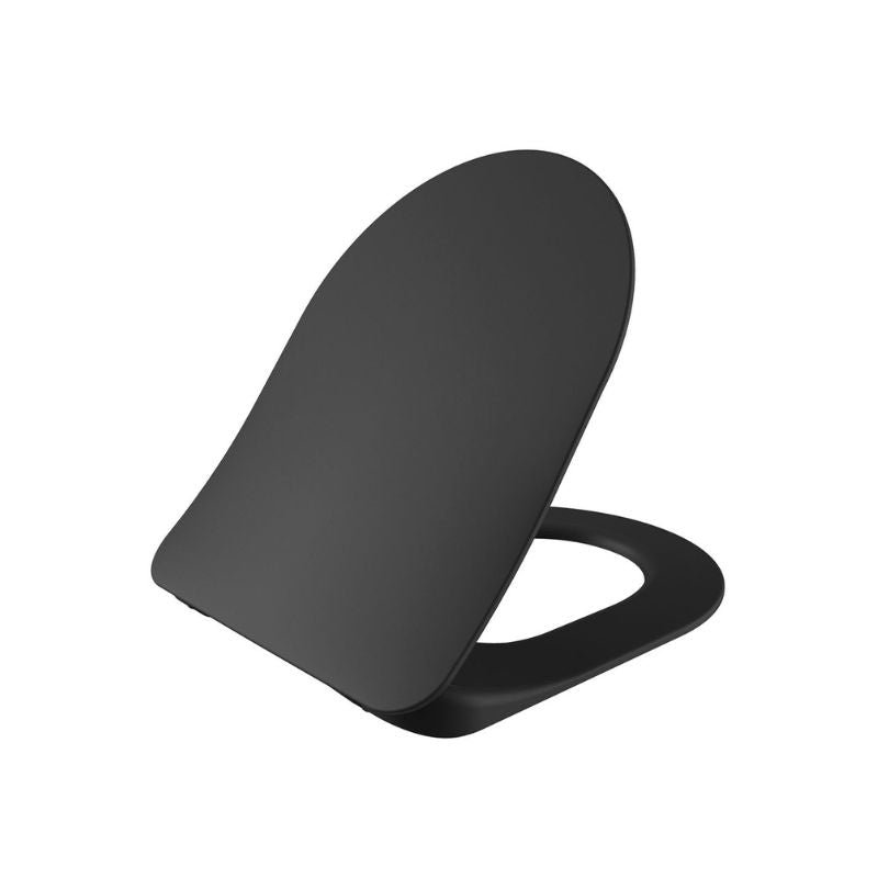 Badovo Carbon Toiletzitting – D-Vorm Slim Design WC-bril – Softclose & Quick Release – Mat Antraciet