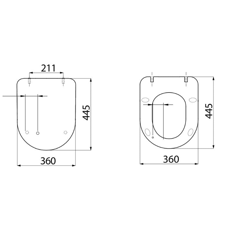 Badovo Carbon Toiletzitting – D-Vorm Slim Design WC-bril – Softclose & Quick Release – Mat Houtskool Zwart