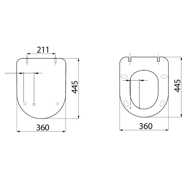 Badovo Carbon Toiletzitting – D-Vorm Slim Design WC-bril – Softclose & Quick Release – Mat Wit
