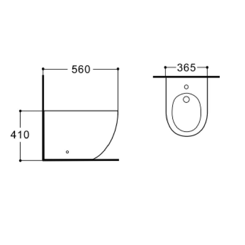 Badovo Dorna Staand Bidet