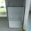 Badovo Frame douchewand 100x200 cm – helder glas – profiel mat zwart