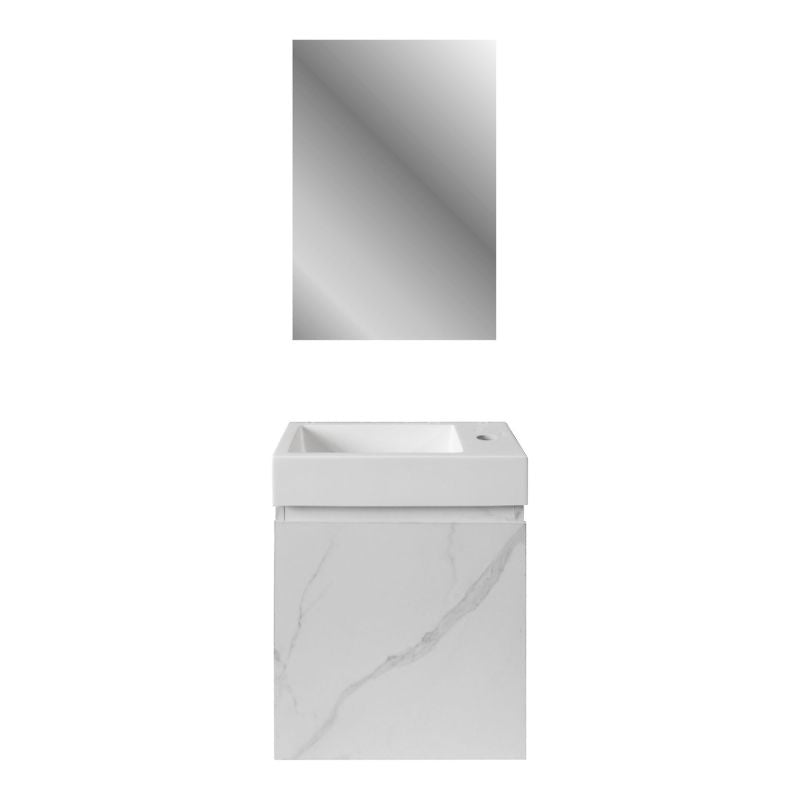 Badovo Mavro toiletmeubelonderkast wit marmer