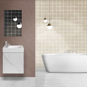 Badovo Mavro toiletmeubelonderkast wit marmer