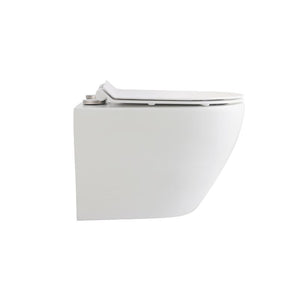 Badovo Orbit Compact Toiletset – Inclusief Toiletbril – Glanzend Wit – 49 cm