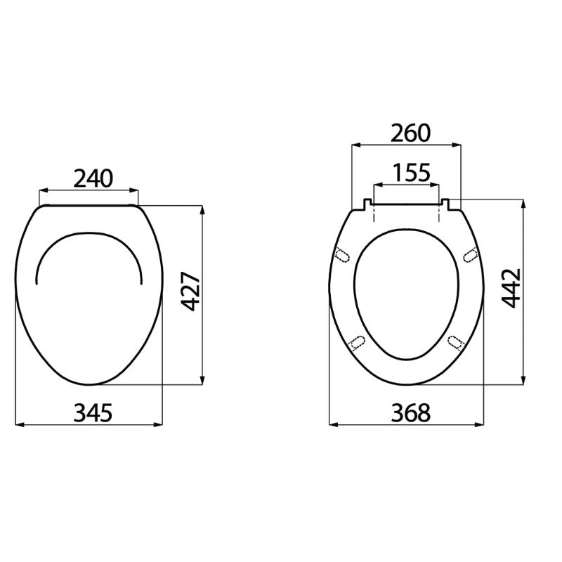 Badovo Orbit Toiletzitting – Universele WC-bril – Softclose & Quick Release – Glanzend Wit