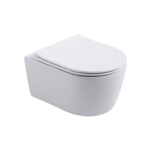 Badovo Pro Compact Toiletset – Inclusief Toiletbril – Glanzend Wit – 49 cm