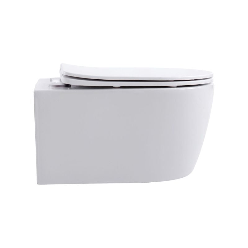 Badovo Pro Compact Toiletset – Inclusief Toiletbril – Glanzend Wit – 49 cm