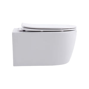 Badovo Pro Compact Toiletset – Inclusief Toiletbril – Glanzend Wit – 49 cm