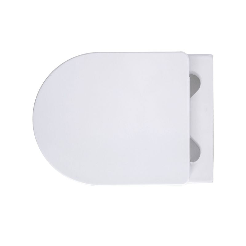 Badovo Pro Compact Toiletset – Inclusief Toiletbril – Glanzend Wit – 49 cm