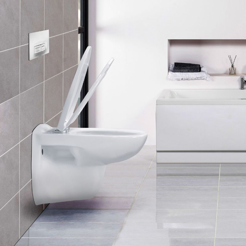 Badovo Pro Rimless Toiletset – Inclusief toiletbril – Glanzend wit
