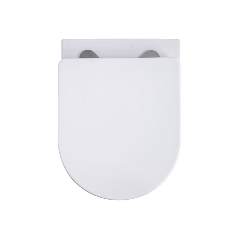 Badovo Pro Tornado Compact Toiletset – Inclusief Toiletbril – Glanzend Wit – 49 cm