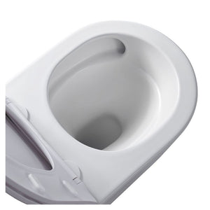 Badovo Pro Tornado Compact Toiletset – Inclusief Toiletbril – Glanzend Wit – 49 cm
