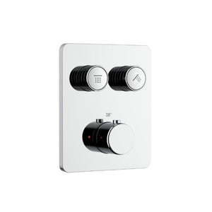 Badovo Ripple 2-Weg Thermostatische Inbouwkraan – Chroom