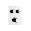 Badovo Ripple 2-Weg Thermostatische Inbouwkraan – Chroom
