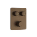 Badovo Ripple 2-Weg Thermostatische Inbouwkraan – PVD Bruin Brons