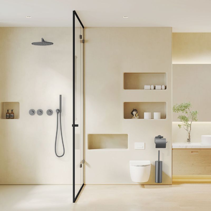 Badovo Ripple 2-Weg Thermostatische Inbouwkraan – PVD Bruin Brons