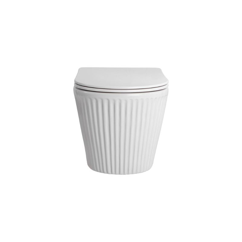 Badovo Ripple Pro Tornado Toiletset – Inclusief Toiletbril – Glanzend Wit – 52 cm