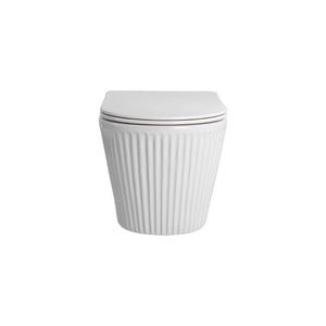 Badovo Ripple Pro Tornado Toiletset – Inclusief Toiletbril – Glanzend Wit – 52 cm