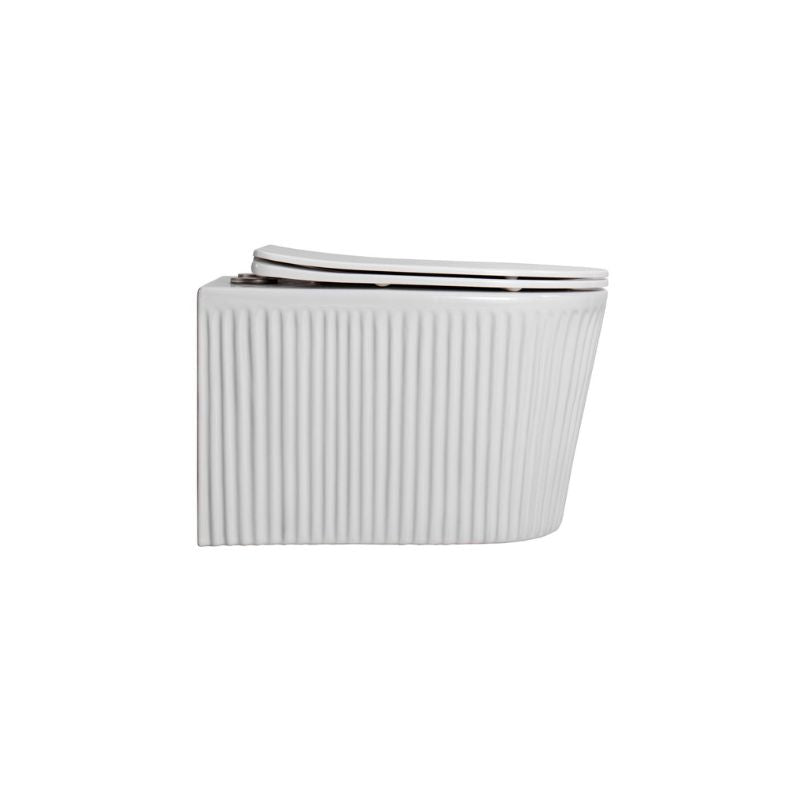 Badovo Ripple Pro Tornado Toiletset – Inclusief Toiletbril – Glanzend Wit – 52 cm