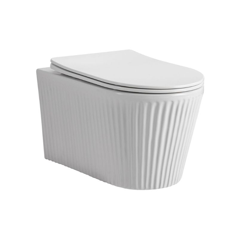 Badovo Ripple Pro Tornado Toiletset – Inclusief Toiletbril – Glanzend Wit – 52 cm