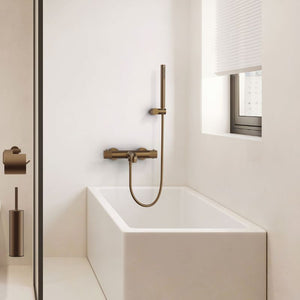 Badovo Ripple Thermostatische Opbouw Badkraan – PVD Bruin Brons