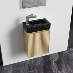 Badovo Verto toiletmeubelonderkast licht eiken