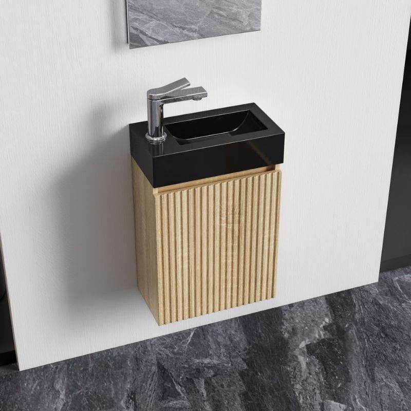 Badovo Verto toiletmeubelonderkast licht eiken