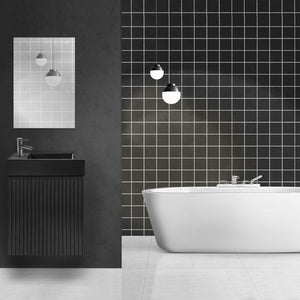 Badovo Verto toiletmeubelonderkast zwart eiken
