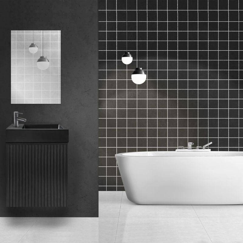 Badovo Verto toiletmeubelonderkast zwart eiken