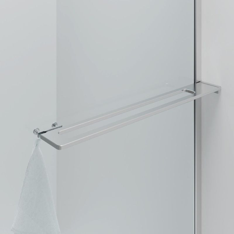 Badovo Vion Curve douchewand 100x200 cm – helder glas – profiel chroom