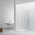 Badovo Vion Curve douchewand 100x200 cm – helder glas – profiel chroom