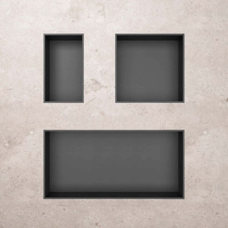 Badovo Axis Inbouwnis 30×60×10 cm – Gunmetal