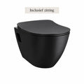 Badovo Carbon Toiletset - Inclusief zitting - Mat Zwart